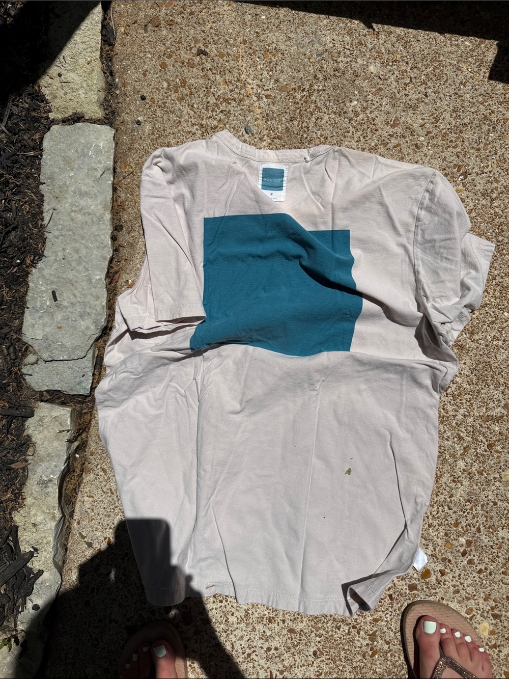Jason Scott size M teal t